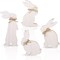 Easter Decorations Decor: 4 pcs Easter Bunny Natural Wooden Table Centerpiece Signs Easter Rustic Freestanding Tabletop for The Home Tiered Tray Farmhouse Decor Gifts